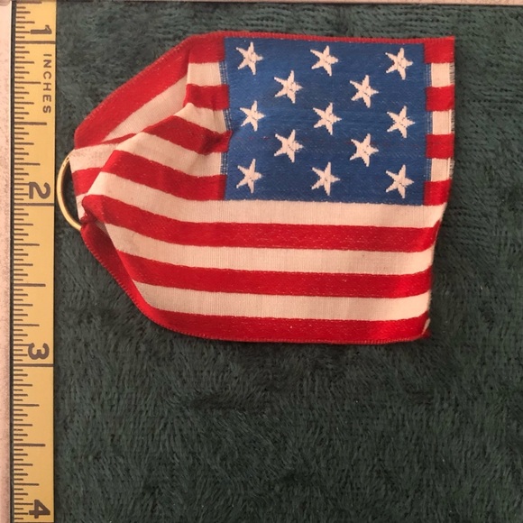 Antique Silk 13 Star American Flag Badge - Picture 2 of 4